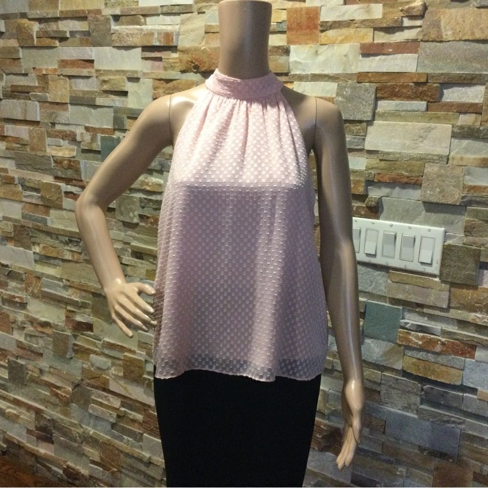 ALICE + OLIVIA Liana High Bow-Neck English Rose Blouse
